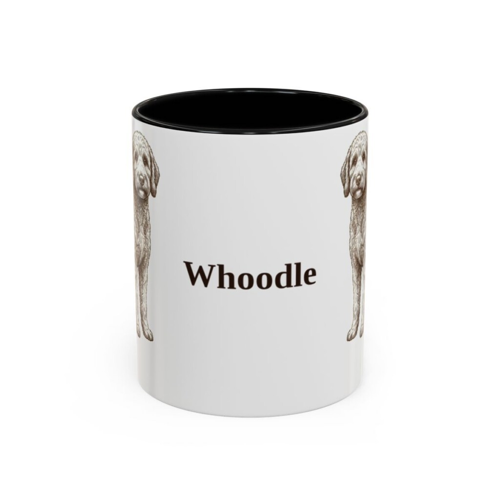 11oz-whoodle-mug-black-front 11oz Whoodle Mug, Black, front view