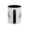 11oz Funny Whoodle Mug, Black, back view