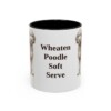 11oz Funny Whoodle Mug, Black, front view