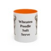 11oz Funny Whoodle Mug, Orange, front view