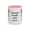 11oz Funny Whoodle Mug, Pink, front view