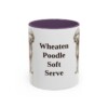 11oz Funny Whoodle Mug, Purple, front view