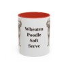 11oz Funny Whoodle Mug, Red, front view