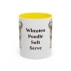11oz Funny Whoodle Mug, Yellow, front view