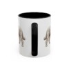 11oz Whoodle Latin Mug, Black, back view