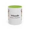 11oz Whoodle Latin Mug, Light Green, front view