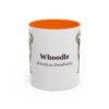 11oz Whoodle Latin Mug, Orange, front view