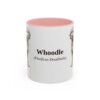 11oz Whoodle Latin Mug, Pink, front view