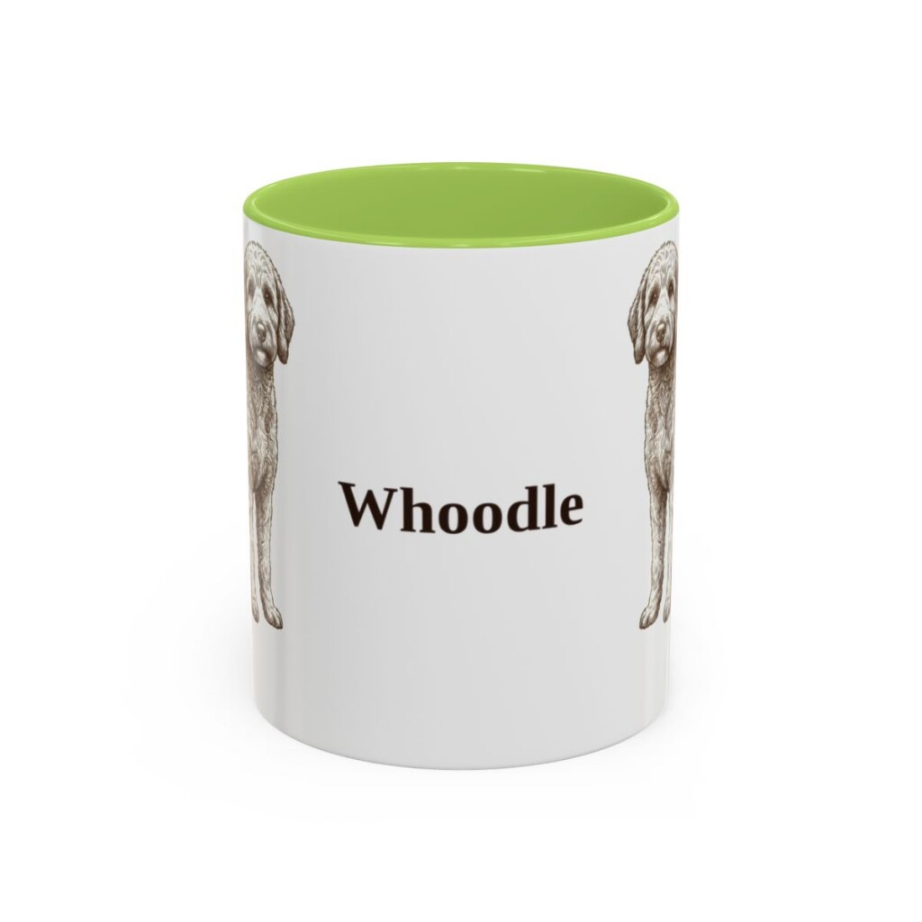 11oz-whoodle-mug-light-green 11oz Whoodle Mug, Light Green, front view