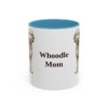 11oz Whoodle Dog Mom Mug, Light Blue, front view
