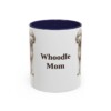 11oz Whoodle Dog Mom Mug, Navy, front view