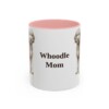 11oz Whoodle Dog Mom Mug, Pink, front view