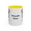 11oz Whoodle Dog Mom Mug, Yellow, front view
