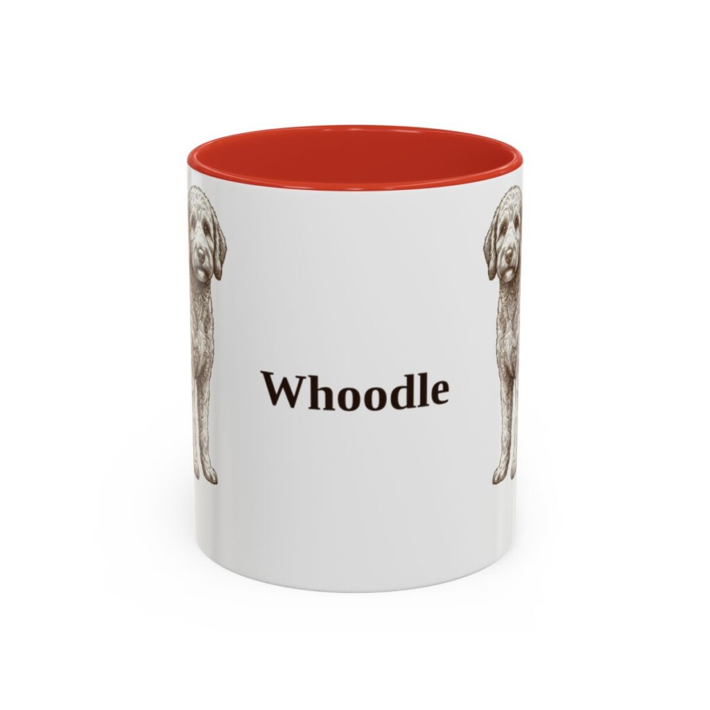 11oz-whoodle-mug-red 11oz Whoodle Mug, Red, front view
