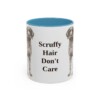 11oz Funny Wirehaired Pointing Griffon Mug, Light Blue, front view