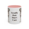11oz Funny Wirehaired Pointing Griffon Mug, Pink, front view