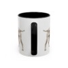 11oz Funny Wirehaired Vizsla Mug, Black, back view