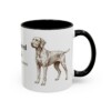 11oz Wirehaired Vizsla Latin Mug, Black, right side view