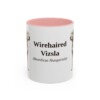 11oz Wirehaired Vizsla Latin Mug, Pink, front view