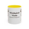 11oz Wirehaired Vizsla Latin Mug, Yellow, front view