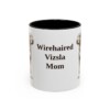 11oz-wirehaired-vizsla-mug-mom-black-front 11oz Wirehaired Vizsla Dog Mom Mug, Black, front view