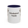 11oz Wirehaired Vizsla Mug, Navy, front view