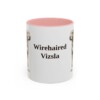 11oz Wirehaired Vizsla Mug, Pink, front view