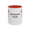 11oz Wirehaired Vizsla Mug, Red, front view