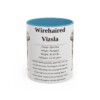 11oz Wirehaired Vizsla Mug, Light Blue, front view