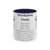11oz Wirehaired Vizsla Mug, Navy, front view