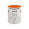 11oz Wirehaired Vizsla Mug, Orange, front view