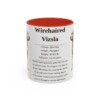11oz Wirehaired Vizsla Mug, Red, front view