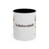 11oz Xoloitzcuintli Mug, Black, front view