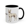 11oz Xoloitzcuintli Mug, Black, right side view