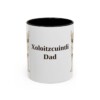 11oz Xoloitzcuintli Dog Dad Mug, Black, front view