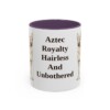 11oz Funny Xoloitzcuintli Mug, Purple, front view