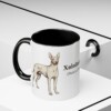 11oz Xoloitzcuintli Latin Mug, Black, lifestyle photo