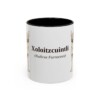 11oz Xoloitzcuintli Latin Mug, Black, front view