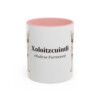 11oz Xoloitzcuintli Latin Mug, Pink, front view