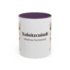 11oz Xoloitzcuintli Latin Mug, Purple, front view