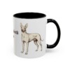11oz Xoloitzcuintli Dog Mom Mug, Black, right side view