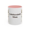 11oz Xoloitzcuintli Dog Mom Mug, Pink, front view