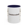 11oz Xoloitzcuintli Mug, Navy, front view