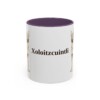 11oz Xoloitzcuintli Mug, Purple, front view