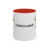 11oz Xoloitzcuintli Mug, Red, front view