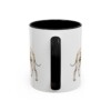 11oz Xoloitzcuintli Mug, Black, back view