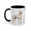 11oz Xoloitzcuintli Mug, Black, left side view