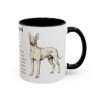 11oz Xoloitzcuintli Mug, Black, right side view