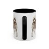 11oz Yakutian Laika Latin Mug, Black, back view