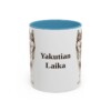 11oz Yakutian Laika Mug, Light Blue, front view
